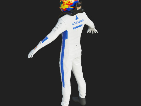 F1 Williams Race Suit 2025 3D Модель
