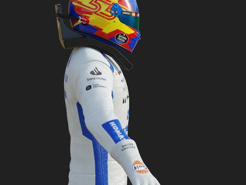 F1 Williams Race Suit 2025 3D Модель