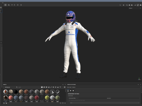 F1 Williams Race Suit 2025 3D Модель