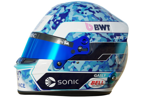 F1 Pierre Gasly Helmet 2025 Modelo 3D