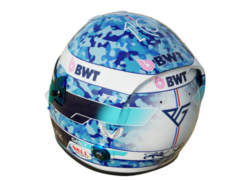 F1 Pierre Gasly Helmet 2025 Modelo 3D