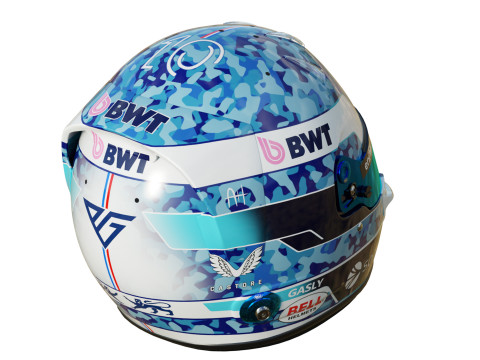 F1 Pierre Gasly Helmet 2025 Modelo 3D