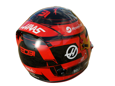F1 Esteban Ocon Helmet 2025 3D Модель