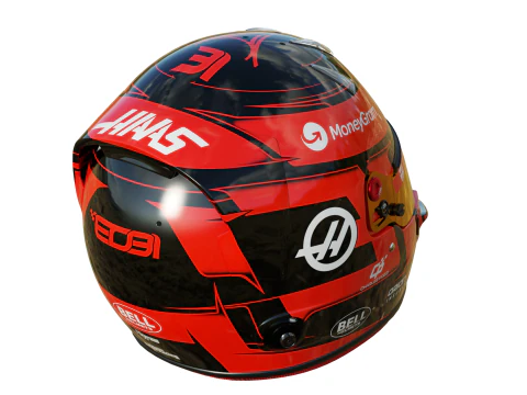 Casco F1 Esteban Ocon 2025 Modello 3D