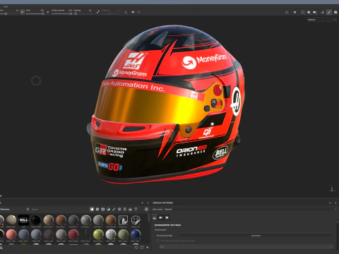 Casco F1 Esteban Ocon 2025 Modello 3D