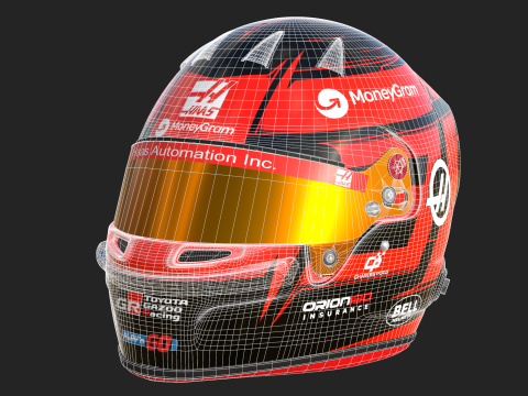 F1 Esteban Ocon Helmet 2025 3D Модель