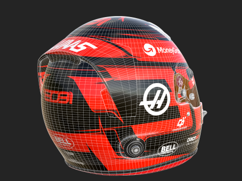 F1 Esteban Ocon Helmet 2025 3D Модель