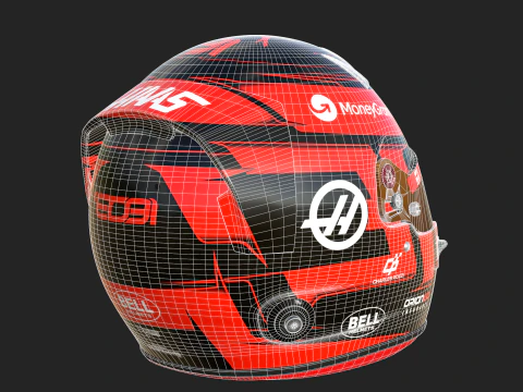 Casco F1 Esteban Ocon 2025 Modello 3D