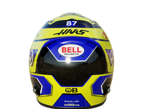 F1 Oliver Bearman Helmet 2025 Modèle 3D