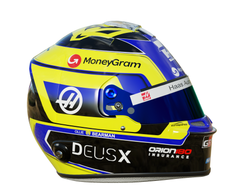 F1 Oliver Bearman Helmet 2025 Modèle 3D