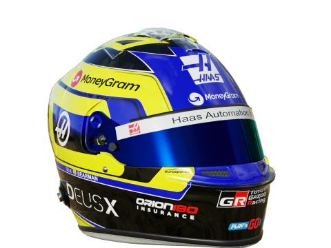 F1 올리버 베어먼 헬멧 2025 3D 모델