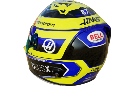 F1 Oliver Bearman Helmet 2025 Modèle 3D