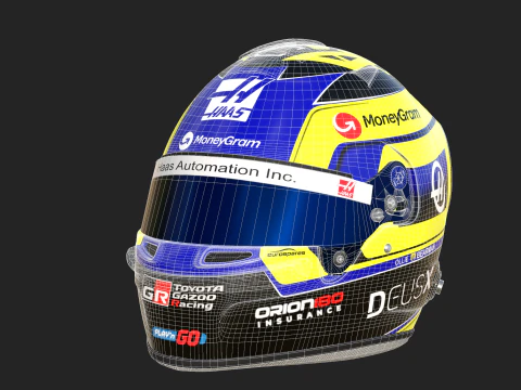 F1 올리버 베어먼 헬멧 2025 3D 모델
