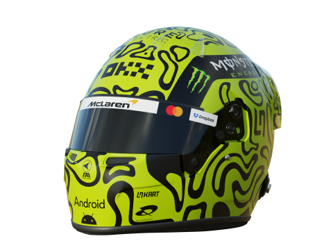 F1 Lando Norris Helmet 2025 3D Модель