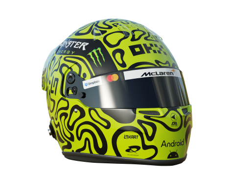 F1 Lando Norris Helmet 2025 3D Модель