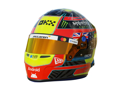 Casco F1 Oscar Piastri 2025 Modello 3D