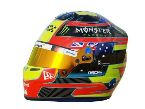 F1 Oscar Piastri Helmet 2025 3D-Modell