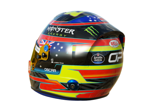 F1 Oscar Piastri Helmet 2025 3D-Modell