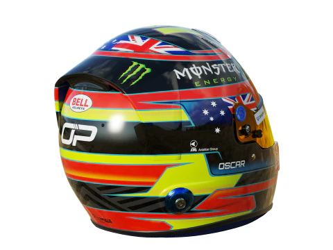 Casco F1 Oscar Piastri 2025 Modello 3D