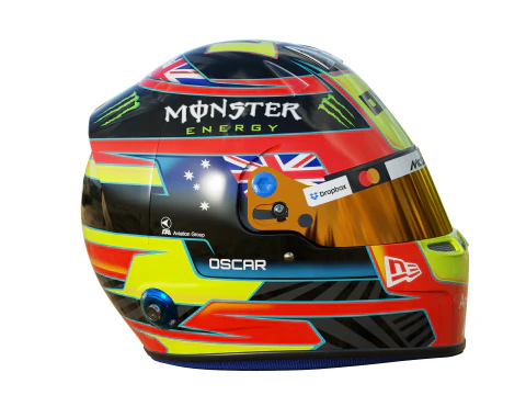 Casco F1 Oscar Piastri 2025 Modello 3D