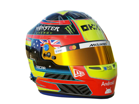 Casco F1 Oscar Piastri 2025 Modello 3D
