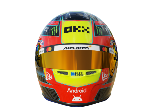 F1 Oscar Piastri Helmet 2025 3D-Modell