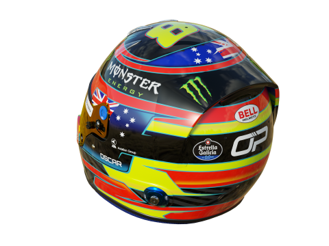 F1 Oscar Piastri Helmet 2025 3D-Modell