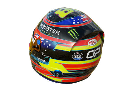 Casco F1 Oscar Piastri 2025 Modello 3D