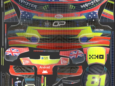 F1 Oscar Piastri Helmet 2025 3D-Modell