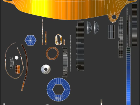 Casco F1 Oscar Piastri 2025 Modello 3D