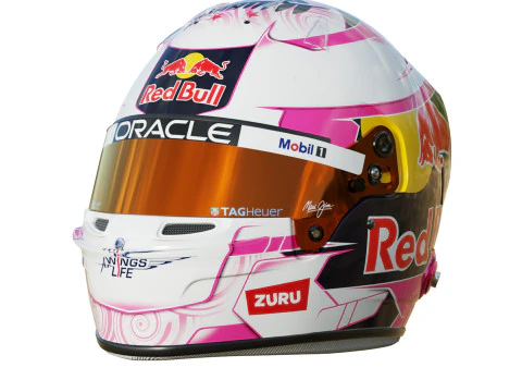 Casco F1 Liam Lawson 2025 Modello 3D