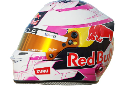 Casco F1 Liam Lawson 2025 Modello 3D