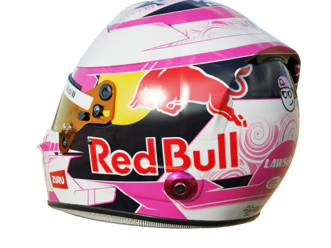 Casco F1 Liam Lawson 2025 Modello 3D