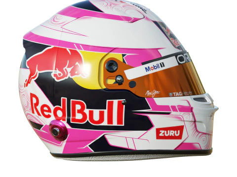 Casco F1 Liam Lawson 2025 Modello 3D