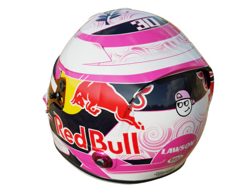 Casco F1 Liam Lawson 2025 Modello 3D