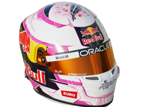 F1 Liam Lawson Helmet 2025 3D Model