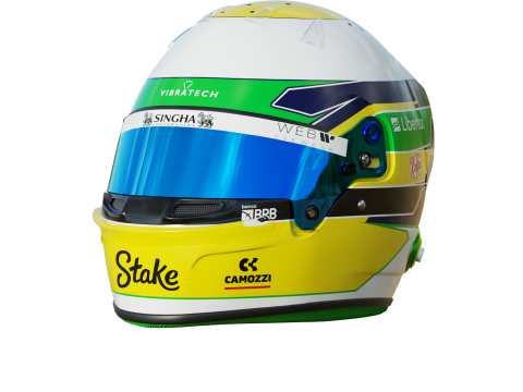 F1 Gabriel Bortoletto Helmet 2025 3D Model