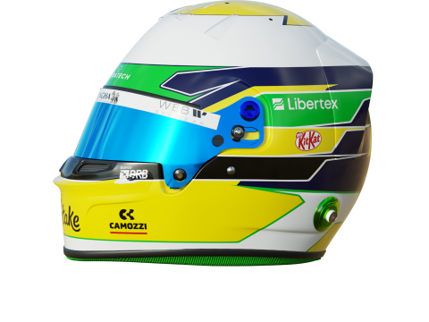 F1 Gabriel Bortoletto Helmet 2025 3D Model