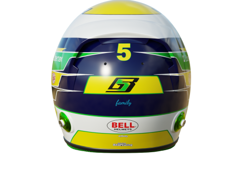 F1 Gabriel Bortoletto Helmet 2025 3D Model