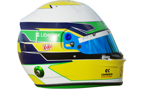 F1 Gabriel Bortoletto Helmet 2025 3D Model
