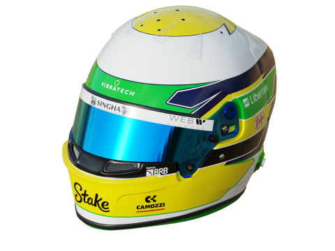 F1 Gabriel Bortoletto Helmet 2025 3D Model