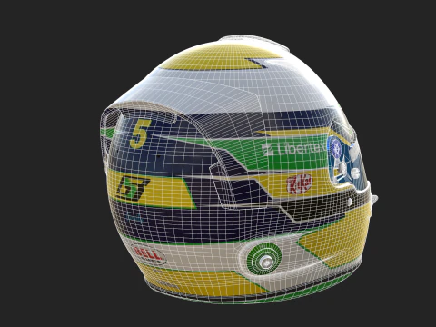F1 Gabriel Bortoletto Helmet 2025 3D Model