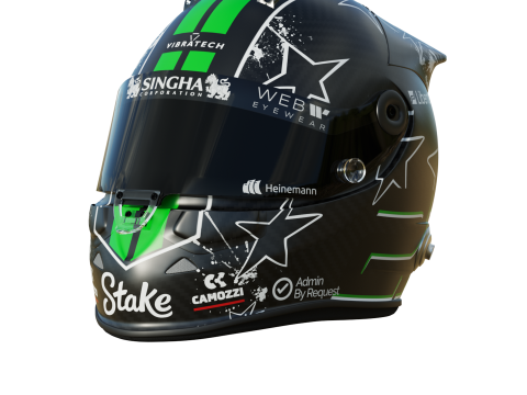 F1 Nico Hulkenberg Helmet 2025 Modello 3D