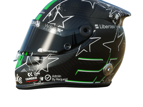 F1 ニコ ヒュルケンベルグ ヘルメット 2025 3Dモデル