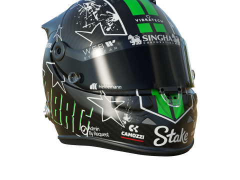 F1 Nico Hulkenberg Helmet 2025 Modello 3D