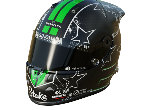 F1 Nico Hulkenberg Helmet 2025 Modello 3D