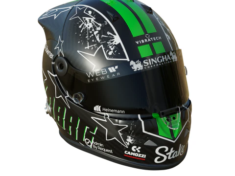 F1 ニコ ヒュルケンベルグ ヘルメット 2025 3Dモデル