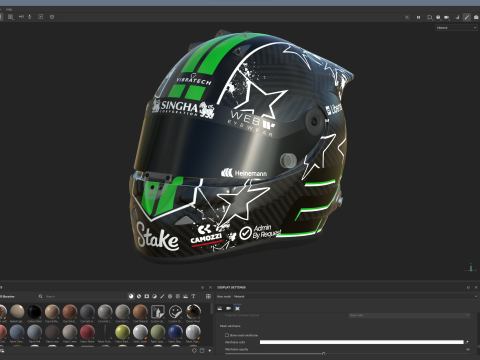 F1 Nico Hulkenberg Helmet 2025 Modello 3D