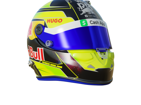 F1 Isack Hadjar Helmet 2025 3D-Modell