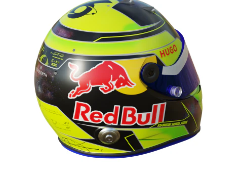 F1 Isack Hadjar Helmet 2025 3D Model